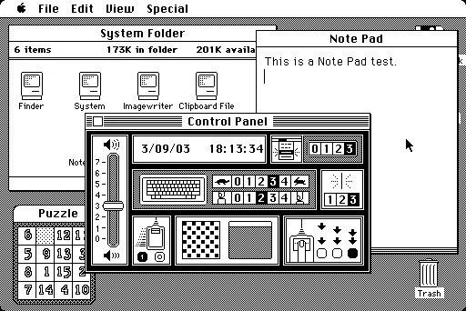 Macintosh interface screenshot